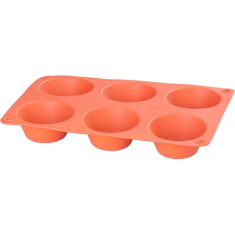 Form MagicHome, zum Backen, für 6 Muffins, Silikon, rot, 23,7x16x3 cm (1/5)