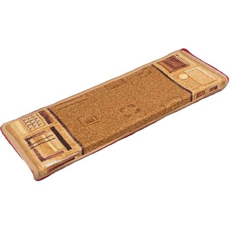 Tapis d'escalier autoadhésifs 10 pcs,Marches d'escalier 65x21x4 cm Beige CFW179676 (1/5)