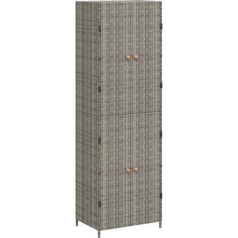 Maison Exclusive - Armadietto Portaoggetti da Giardino 59x40x180 cm in Polyrattan