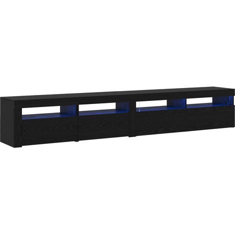 Maison Exclusive - Mobile TV 2 pcs Rovere Nero 240 x 35 x 40 cm Legno multistrato