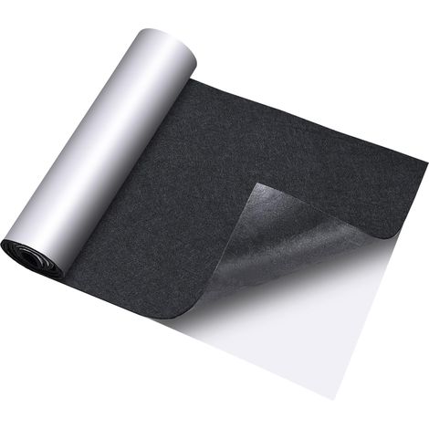 Feutre Adhésif en Rouleau Noir – Feutrine Autocollante Épaisse 30/40/50/60 cm, Flexible (1/5)