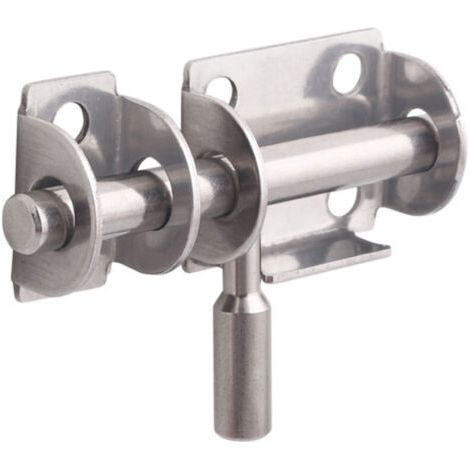 Lot de 4 Pièces Loquet de Porte en Acier Inoxydable - Verrou de Sécurité pour Portes de Salle de Bain, WC, Fenêtres, Meubles et Portes en Bois - Avec vis autotaraudeuses