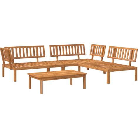 Maison Exclusive - Set Divano Pallet da Giardino 4 pz in Legno Massello di Acacia