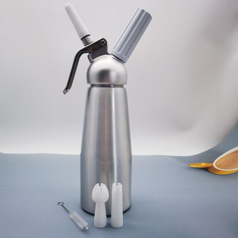 LOGO500ML crème fouettée en aluminium, fouette à crème, bouteille à siphon, pistolet à décorer (1/3)
