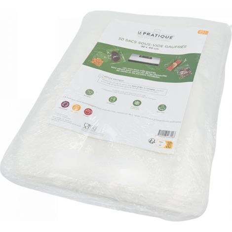 1 Vakuumbeutel Waffeln 30 x 40 cm – Packung mit 50 Beuteln – Das Praktische