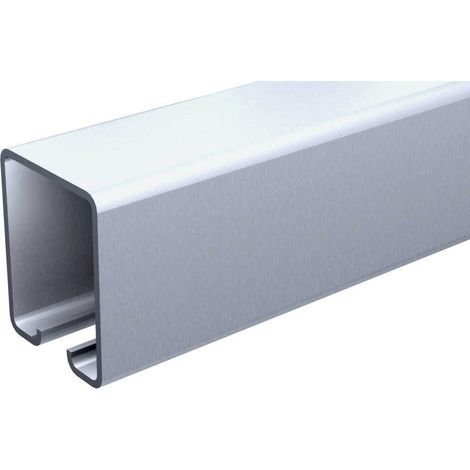 Binario per porta scorrevole mantion 62x55mm zincato 4m (1/3)