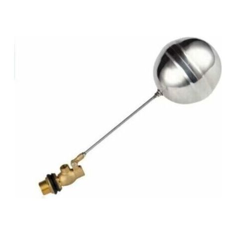 Régulateur de niveau de piscine-Capteur d'eau en laiton de robinet à flotteur d'eau en laiton de robinet à flotteur DN15 G1/2 pour robinet automatique de niveau d'eau de piscine (1/5)