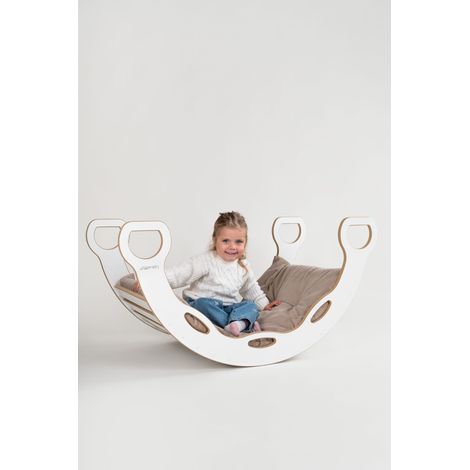Montessori-Schaukelstuhl-Kissen – Matratze für den Montessori-Schaukelstuhl XXL – BEIGE (1/5)