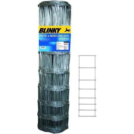 Red de Blinky Zincada con Nudos Rollo de 50 metros 200/20/15