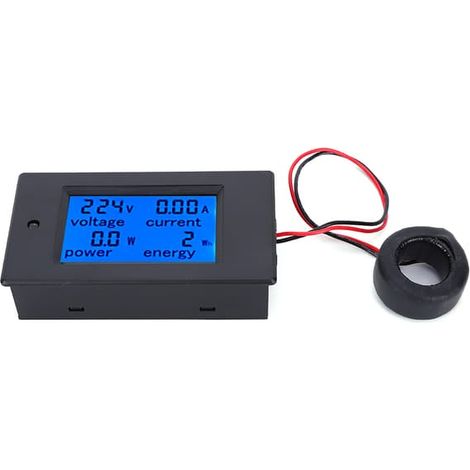 Testeur de tension, courant et énergie CA numérique multifonction avec écran LCD, 60 A, 110-220 V (1/5)