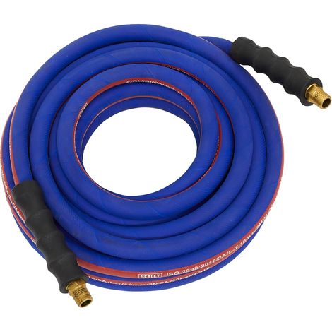 AH10R Tuyau à air 10 m x 8 mm avec raccords BSP 1/4" extra résistant, orange, AH10R/12 (1/5)