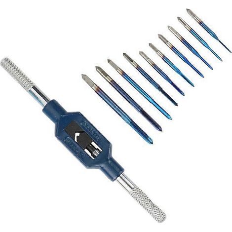 10 tarauds M1-M3,5 avec clé réglable M1-M8 (1/5)