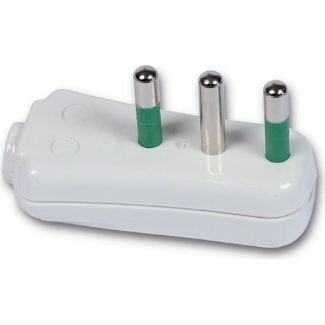 Fme Fortek art 82.530 spina ribassata 10A+T norme CEI spinotto bianco (1/2)
