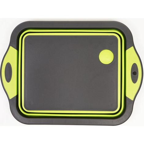 Planche À Découper Pliable - 1 Pièce - PP Et Silicone - Égouttoir Et Passoire - Cuisine Et Camping - 42,5x30,5cm (1/5)