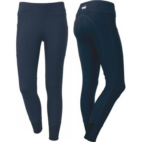 46 IT, blu: Winner Pantalon d'équitation pour femmes avec insert en silicone antidérapant