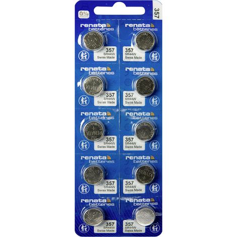 Renata Knopfzelle 357 1.55 V 10 St. 160 mAh Silberoxid 357 MP CE RENATA (1/2)