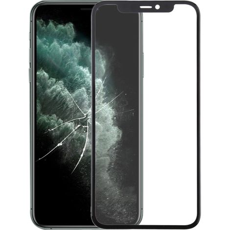 Front LCD glass/mirror screen protector for iPhone 11 Pro + OCA/optical dry adhesive (1/4)