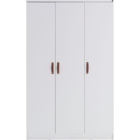 Armoire 3 portes blanc 204.1x127.7x53.2cm (1/5)