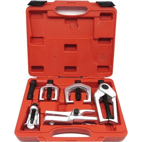 5 pièces Ensemble d'outils de Retrait de rotule séparateur de rotule rotule tirant Bras extracteur Voiture Outils de réparation extracteur de rotule NPTERBL (1/5)
