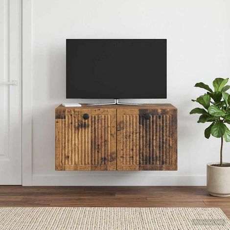 Wandmontierter TV-Schrank Altholz 59,5 x 41 x 30 cm (1/5)