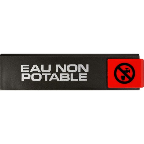 Plaque de porte Eau non potable - Europe design 175x45mm - 4260167