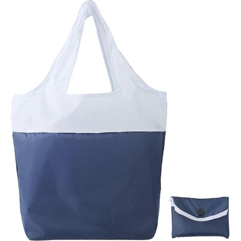 Sac de courses pliable et écologique bleu (1/5)