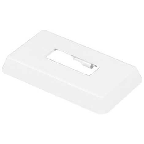Kermi Mascherina per base mensola a pavimento, montaggio su pavimento grezzo, bianco, 30x10 mm, ZB01190001