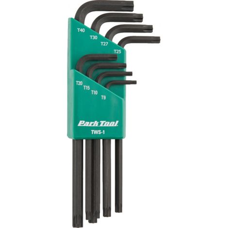 Park-Tool Torx-Schlüssel-Set schwarz 8-teilig aus gehärtetem Stahl
