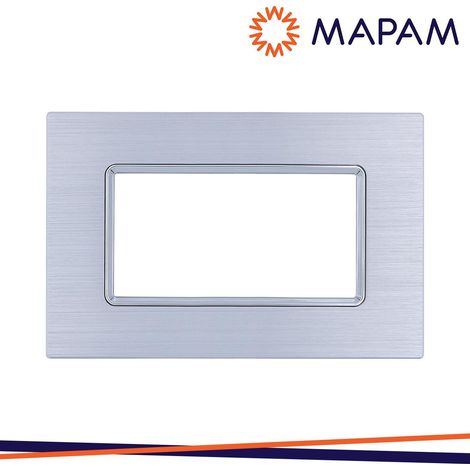 PLACCA ALLUMINIO 6004LL-3 T2 4P SILVER