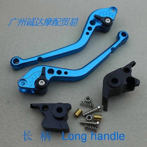 Pièces de moto modifiées pour KTM 690 DUKE R 14-17 : leviers de frein, klaxon et embrayage (bleus, à poignée longue). (1/5)