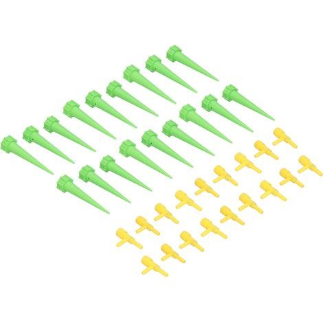 18-teiliges Set automatischer Pflanzensprinkler mit Steuerventilen, grünes Tropfbewässerungssystem, Selbstbewässerungsgeräte (1/5)
