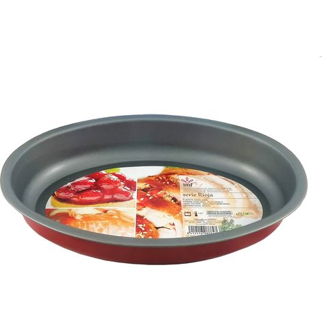 IMF fuente ovalada rioja 33x25x5 cm 8884 , Fuente ovalada Rioja 33 x 25 x 5 cm. -Marca IMF. -Fabricado en acero con recubrimiento antiadherente interior extra resistente sin PFOA y