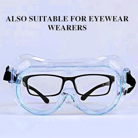 Lunettes de protection travail 2 pièces, surlunettes de sécurité anti-rayures, lunettes de protection pour chantier (1/5)