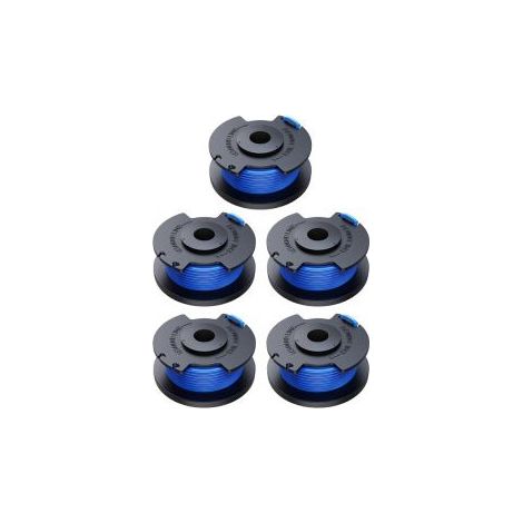 Bobine de fil nylon bleue pour Ryobi AC14RL3A – Tête de coupe avec capot, modèle R5+0 – Idéal pour débroussailleuse et entretien des bordures (1/5)