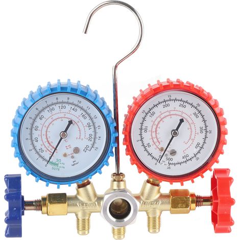 Manomètre pour climatiseur R134A, kit de réfrigération pour climatisation, laiton résistant à la corrosion, R12, R22, R502 (1/5)