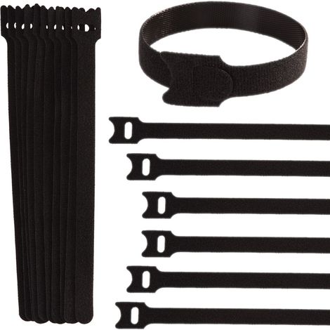 Organizzatore di cavi in velcro 210 mm x 12 mm - confezione da 10 (1000 pezzi) (1/5)