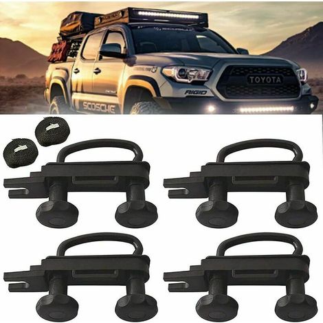 royaluxe -Kit de montage de support de coffre de toit de voiture, lot de 4, vis en U avec 8 écrous de blocage robustes, kit d'accessoires de montage de support de coffre de toit, (1/5)