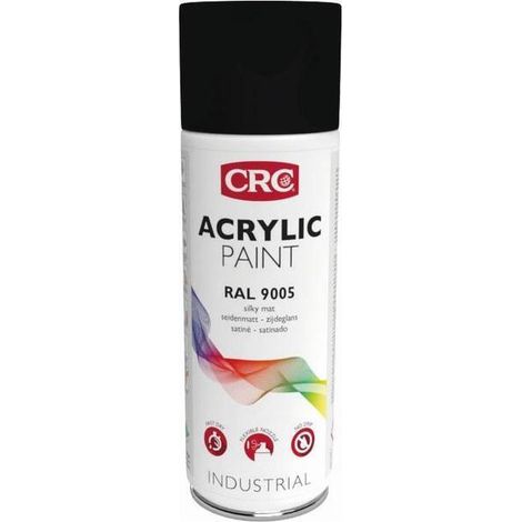 PINTURA ACRYLIC PAINT RAL 9005 NEGRO SATINADO 400ML - CRC
