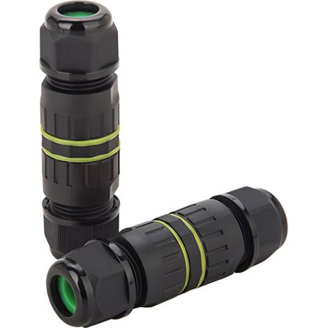 Kabelverbinder Wasserdicht Buchse Männlich Weiblich 5-Pin 0.5-1.5mm² IP68 Schwarz