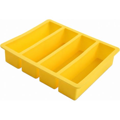 Moule à glaçons rectangulaire en silicone, réutilisable, pour la cuisine (1/5)