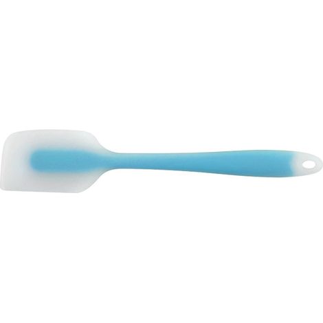 Spatule de cuisine en silicone, facile à nettoyer, idéale pour mélanger, cuisiner, pâtisser et racler. Spatule à maquillage, outil pour mélanger le beurre, sans couture.-Blue