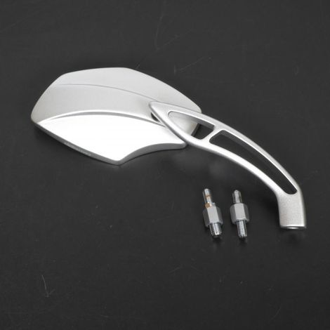 Rechter Rückspiegel für Motorrad, Aluminium, Nova M8 oder M10, (1/2)