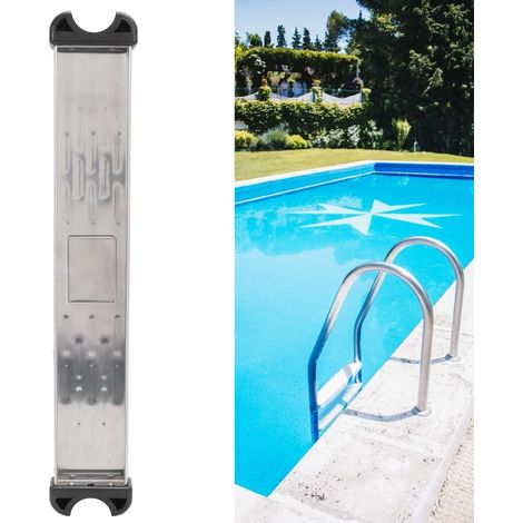 Escalones para piscina, losa de escalón, escalón de acero inoxidable 304, 50 cm de altura. (1/5)