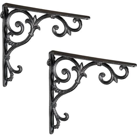Set of 2 shelf brackets in vintage look (1/5)