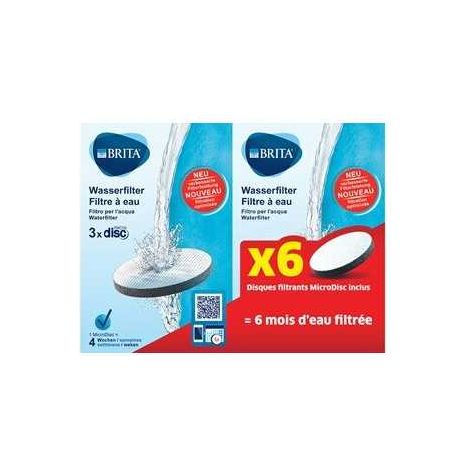 Brita Pack 6 Mikrofilter Weiß Reines Wasser