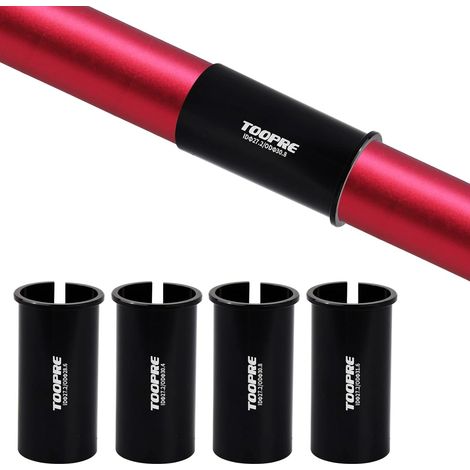 Tige de selle de vélo 27,2-28,6/30,4/30,8/31,6 Adaptateur de tube Manchon de réduction de tige de selle Rondelle de tube de tige de selle Manchons d'espacement Cale alliage d'aluminium (1/5)