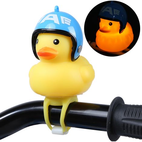 Décoration pour vélo de montagne avec un adorable petit canard jaune et casque (1/5)