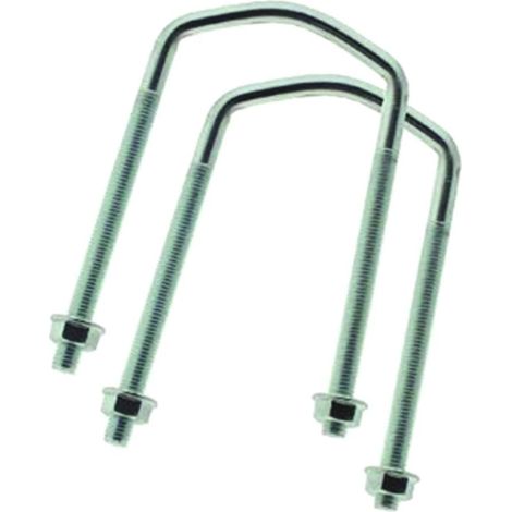 Kit fissaggio palo tv per supporti parabola - mm.75x85h. - dado Ø mm.13 - 10 pz