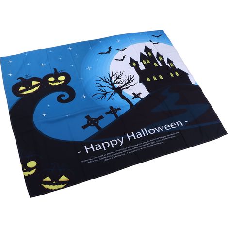 Tapisserie d'Halloween en polyester, décoration murale à suspendre, à faire soi-même, 200 x 150 cm (1/5)