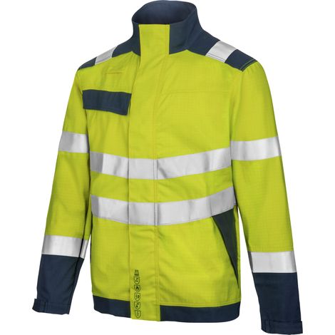 Veste de travail multinorme haute visibilité ADEQUACY jaune/marine  6XL (1/2)